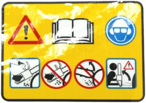 Naljepnica upozorenja-motorne pile